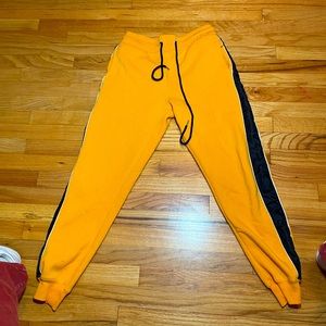 Forever 21 Yellow Sweatpant Joggers, Size M